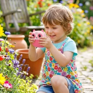 Çocuklar İçin Baskılı Mini Kamera 6 Kalem 5 Kağıt Rulosu Hediyeli Eğlenceli Fotoğraf Makinesi