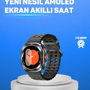 Değiştirilebilir Kordonlu Akıllı Saat IPS Ekran ve Bildirim Desteği