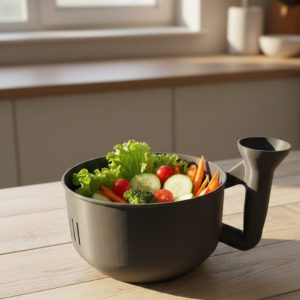 Ergonomik Saplı Sebze Süzgeçli Yıkayıcı Çok Amaçlı Mutfak Ürünü