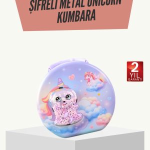 Eğitici Şifreli Çocuk Para Kasası Dayanıklı Metal