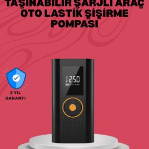 Çok Amaçlı Dijital Lastik Pompası Araç Bisiklet Top Uyumlu