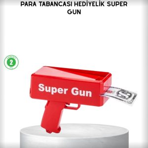 Para Dolar Saçma Para Atma Tabancası Otomatik Kırmızı Oyuncak