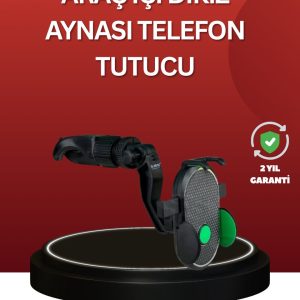 Ayarlanabilir Kıskaçlı Dikiz Aynası Telefon Tutucu Tüm Telefonlarla Uyumlu