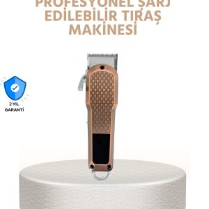 Erkek Bakım Makinesi – LCD Ekranlı 7000RPM Şarjlı Saç ve Sakal Kesme Cihazı