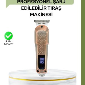 Profesyonel 7000RPM Saç Kesim Makinesi – Type-C Şarjlı LCD Ekranlı 4 Kademeli Ayar