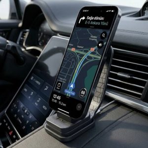 Araç Konsol Telefon Tutucu 360° Döner Katlanabilir Stand