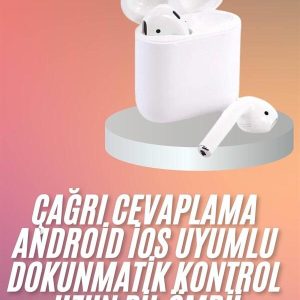 Yeni Nesil Dokunmatik Kontrol Çağrı Cevaplayabilen Kablosuz Bluetooth Kulaklık