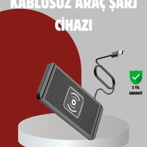 Hızlı Kablosuz Araç Şarj Cihazı – Manyetik Pad Aşırı Isınma Korumalı