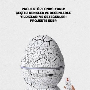Yıldız Gökyüzü Efektli Çok Modlu Gece Işığı