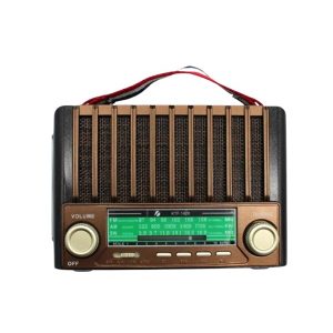 KTF-1428 Güneş Paneli Şarjlı Nostaljik Bluetooth Hoparlör – FM/AM/SW Radyo USB/SD Desteği Taşınabilir Tasarım