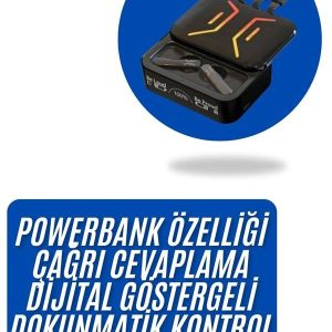 Gaming Bluetooth Kulaklık Dahili Powerbank Kablolu Düşük Gecikmeli Bluetooth 5.2