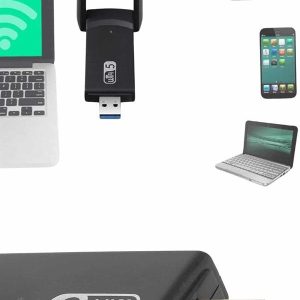 Mbps Wifi Alıcı Kablosuz Wifi Adaptörü Çift Band Çift Antenli