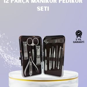 Seyahat İçin Taşınabilir Deri Çantalı Bakım Seti