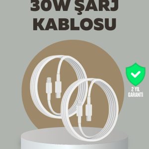 iPhone iPad Airpods Uyumlu 30W Type-C to Lightning Kablo