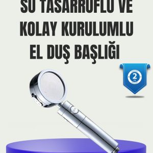 Masaj ve Yağmur Modlu Su Tasarruflu Duş Başlığı