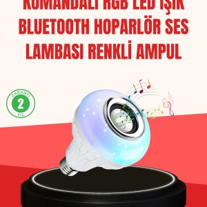 Akıllı LED Ampul – E27 Uyumlu ve Müzik Çalarlı Tasarım