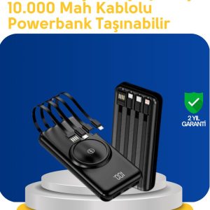 Akıllı Koruma Sistemli Powerbank – Hızlı Güvenli ve Modern