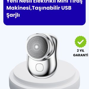 Cep Tipi Elektrikli Tıraş Makinesi – Güçlü Sessiz Su Geçirmez ve Ultra Taşınabilir