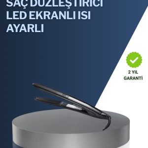 2025 Yeni Seri Dijital Ekranlı Isı Ayarlı Saç Düzleştirici Titanyum Kaplama A Kalite