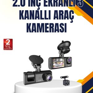 Araç İçi Kamera Seti | 170° Geniş Açı Hareket Algılama ve Park Koruma