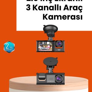Full HD Araç Kamerası Çift Yönlü Kayıt ve Darbe Sensörü