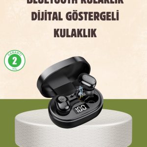 LED Ekranlı Şarjlı Kablosuz Kulak İçi Kulaklık
