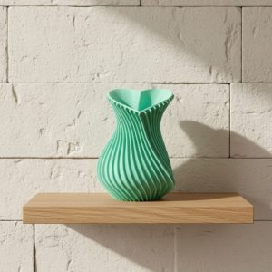 Kalpli uaz Dekoratif Vazo 24 cm Modern Şık Tasarım