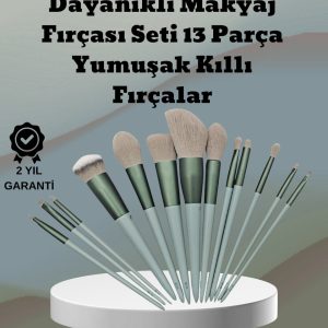 umuşak Kıllı Estetik Tasarımlı 13'lü Makyaj Fırçası Seti Günlük ve Profesyonel Kullanım