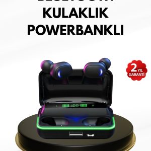 E10 Kablosuz Bluetooth Kulaklık – 3D Ses Powerbank Şarj Kutusu