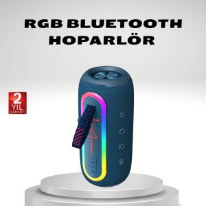Taşınabilir Mini Bluetooth Hoparlör Güçlü Ses ve Şık Kırmızı Tasarım