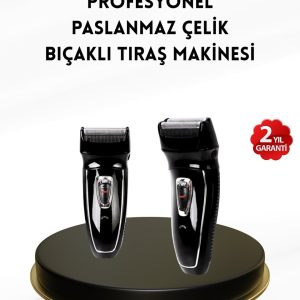 Uzun Pil Ömürlü Şarjlı Tıraş Makinesi – Hızlı Şarj Ergonomik Tasarım Çok Yönlü Kullanım