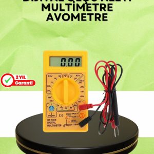 Profesyonel Dijital Multimetre Volt Amper Direnç Ölçümü