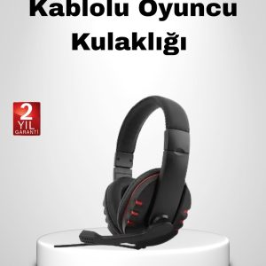 Rahat ve Dayanıklı Mikrofonlu Oyun Kulaklığı – Stereo Ses Ayarlanabilir Kafa Bandı