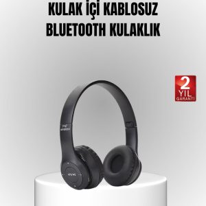 Bluetooth Kablosuz Kulaklık – Extra Bass TF Kart Mikrofonlu Ayarlanabilir Ergonomik Tasarım
