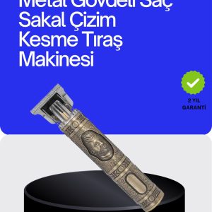 Kompakt Tasarımlı Güçlü Motorlu Saç sakal Kesme Makinesi ve 4 Kılavuz Tarak