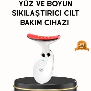 Boyun ve Gıdı Toparlayıcı EMS Cilt Sıkılaştırıcı 7000 Titreşim Isı Terapisi