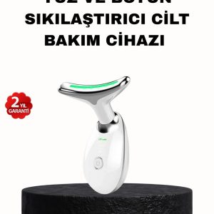 EMS Mikro Akım Yüz ve Boyun Sıkılaştırıcı Cihaz 7000 VPM Titreşim Isı Terapili
