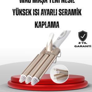 Ayarlanabilir Isı Ayarıyla Profesyonel Bukle Maşası – Hızlı ve Nazik Şekillendirme
