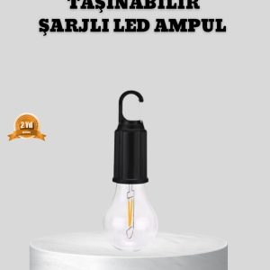 Type-C Şarjlı LED Kamp Lambası – Uzun Ömürlü Pil ve Yüksek Parlaklık