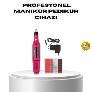 Profesyonel Tırnak Matkap Makinesi – USB Şarjlı Ayarlanabilir Hız Düşük Titreşimli ve Sessiz Çalışma
