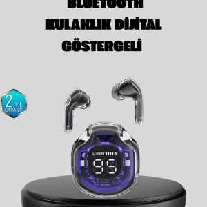 ENC Mikrofonlu Kablosuz Kulaklık Dokunmatik Kontrol ve LED Ekran Şarj Kutulu