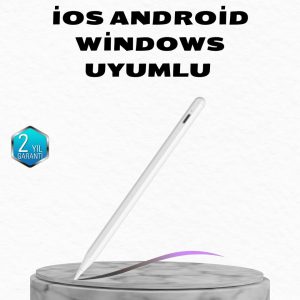 Manyetik Dokunmatik Kalem – Bluetooth Gerektirmeyen Type-C Şarjlı iPad ve Android Uyumlu Hassas Stylus