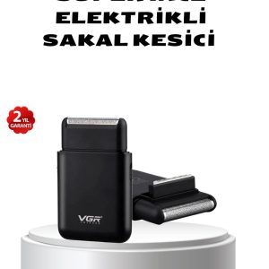Elektrikli Tıraş Makinesi Çift Başlıklı Ultra İnce Tasarım