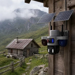 Güneş Enerjili Çiftlik Kamerası 3 Lensli 9MP Solar Kamera 2 Yıl Garantili