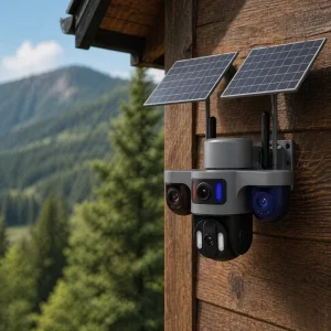Güneş Enerjili Arıcı Kamerası 4G SIM Kartlı 9MP 3 Lens Yayla Güvenlik Kamerası 2 Yıl Garantili