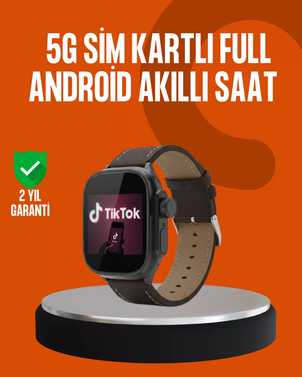 SIM Kartlı Akıllı Saat AMOLED Ekran Android Sistem 1 SIM Kartlı Akıllı Saat AMOLED Ekran Android Sistem