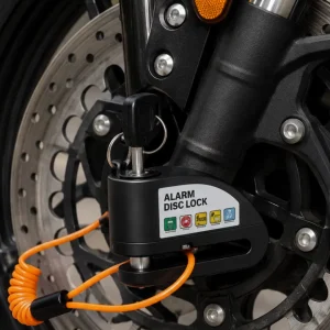 110 dB Alarmlı Disk Fren Kilidi Su Geçirmez Çelik Motosiklet Güvenlik Kilidi