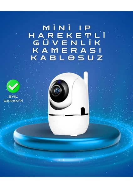 Full HD 1080P Kablosuz Pan & Tilt Güvenlik Kamerası – Hareket Takipli ve İki Yönlü Sesli 1 Full HD 1080P Kablosuz Pan & Tilt Güvenlik Kamerası – Hareket Takipli ve İki Yönlü Sesli