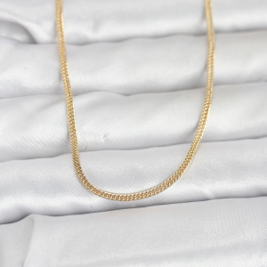 CM 14K Gold Renk Zincirli 60 cm Kadın Kolye 5886