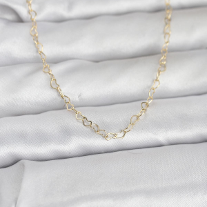 CM 14K Gold Renk Top Zincirli Model 60 cm Kadın Kolye 5886